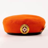 Карнавальный набор &laquo;Защитница отчизны&raquo; оранжевый берет, размер 54-56, банты 2 шт