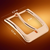 Пряжка для ремня, 5,5 &times; 5,2 см, 40 мм, цвет золотой