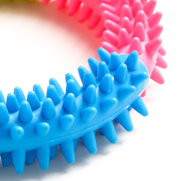 Игрушка жевательная для собак Игрушка жевательная для собак "Кусочек счастья", 12 см, разноцветная