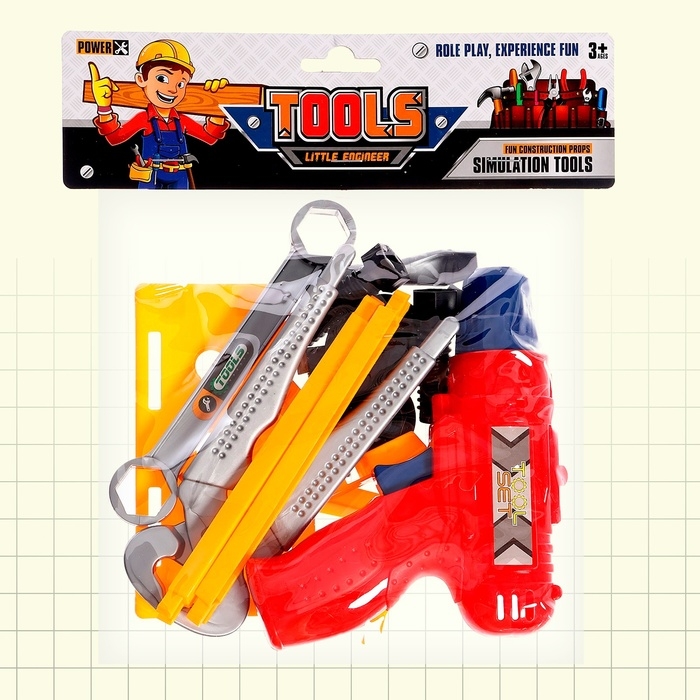 Набор инструментов &laquo;Собери верстачок&raquo;, 16 элементов, цвет МИКС