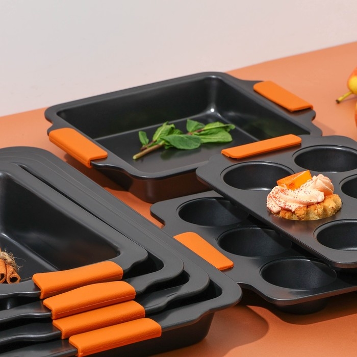 Противень для выпечки Magistro French Bakery, 47×30×5 см, антипригарное покрытие Противень для выпечки Magistro French Bakery, 47×30×5 см, антипригарное покрытие