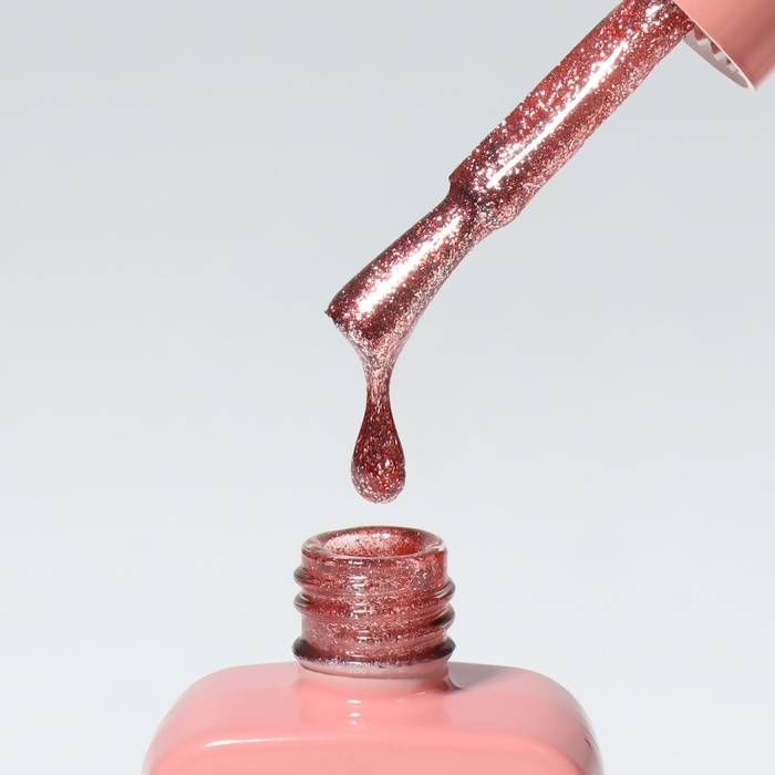 Гель лак для ногтей &laquo;COLOR CHROME&raquo;, 3-х фазный, 10 мл, LED/UV, цвет розовый (62)