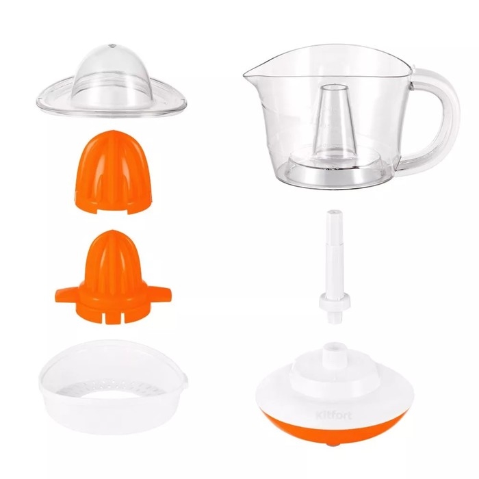 Соковыжималка Kitfort КТ-1148-2, для цитрусовых, 25 Вт, 0.7 л, 54 об/мин, бело-красная Соковыжималка Kitfort КТ-1148-2, для цитрусовых, 25 Вт, 0.7 л, 54 об/мин, бело-красная