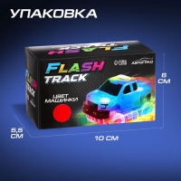 Машинка для гибкого трека Flash Track, с зацепами для петли, цвет красный Машинка для гибкого трека Flash Track, с зацепами для петли, цвет красный