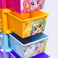 Комод &laquo;Радужные единорожки&raquo;, 4 секции