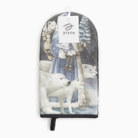 Новый год.Варежка-прихватка Этель Мгновения зимы 15х28см,саржа, 100% хл, ватин 250г/м2 Новый год.Варежка-прихватка Этель Мгновения зимы 15х28см,саржа, 100% хл, ватин 250г/м2