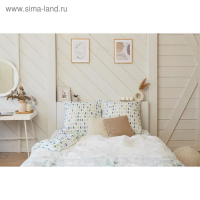 Постельное бельё &laquo;Этель&raquo; Евро Eucalyptus 200х217 см, 240х220 см, 70х70 см - 2 шт