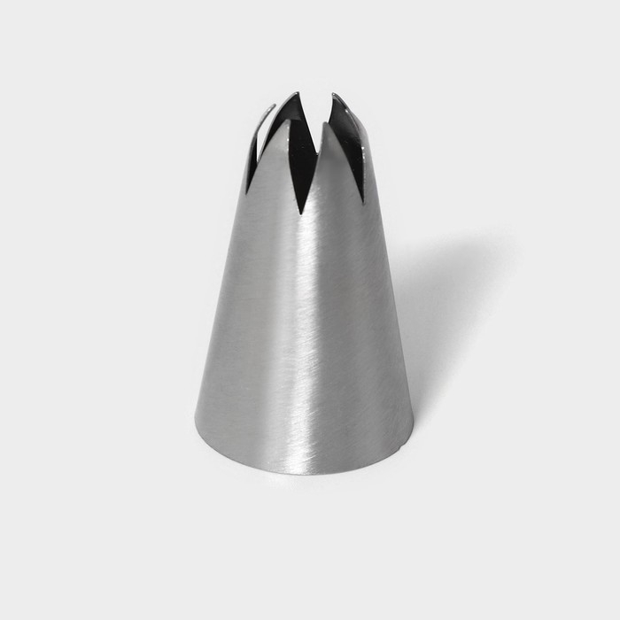 Насадка кондитерская &laquo;Закрытая звезда&raquo;, d=3 см, выход 0,8 см, нержавеющая сталь