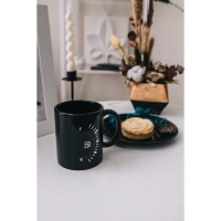 Кружка - хамелеон керамическая Доляна &laquo;Уровень топлива&raquo;, 350 мл, цвет чёрный