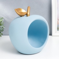 Сувенир полистоун подставка "Голубое яблоко" 20,5х16х18 см Сувенир полистоун подставка "Голубое яблоко" 20,5х16х18 см