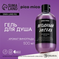 Гель для душа &laquo;Ягодный экстаз&raquo;, 500 мл, аромат винограда, PICO MICO