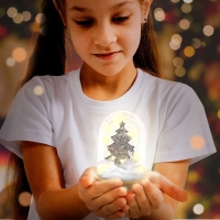 Набор для творчества «Новогодний ночник: Зайчик», деревянные вставки Набор для творчества «Новогодний ночник: Зайчик», деревянные вставки