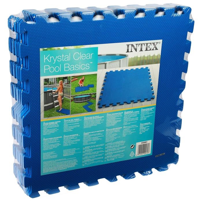Подстилка-пазл для бассейна, модульная, 50 х 50 х 0.8 см, 8 деталей, 29081 INTEX Подстилка-пазл для бассейна, модульная, 50 х 50 х 0.8 см, 8 деталей, 29081 INTEX