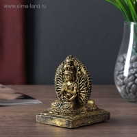 Нэцке полистоун бронза "Шива" 10х7,5х8,2 см