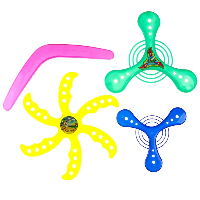 Бумеранг, набор 4 штуки, цвета МИКС