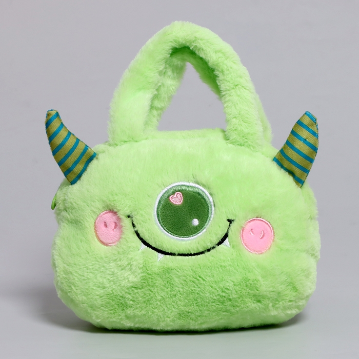 Сумка детская &laquo;Монстрик&raquo;, 21 см, цвет зелёный