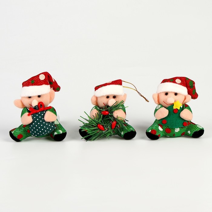 Новый год! Мягкая игрушка «Гном» на подвесе, виды МИКС Новый год! Мягкая игрушка «Гном» на подвесе, виды МИКС