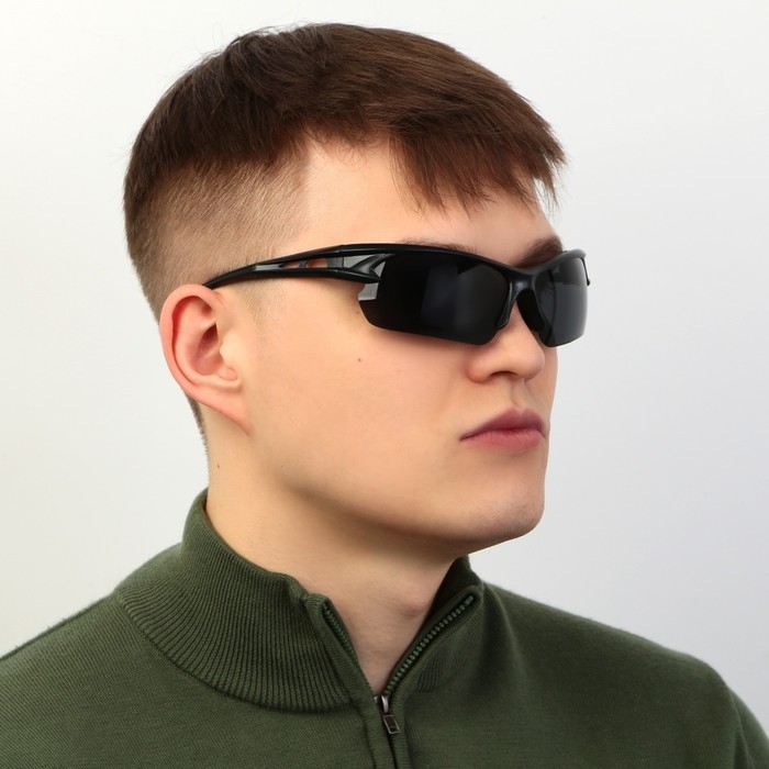 Очки рыбацкие, поляризационные &laquo;Крутой рыбак&raquo;, цвет серый, 15, 4 х 4,3 см