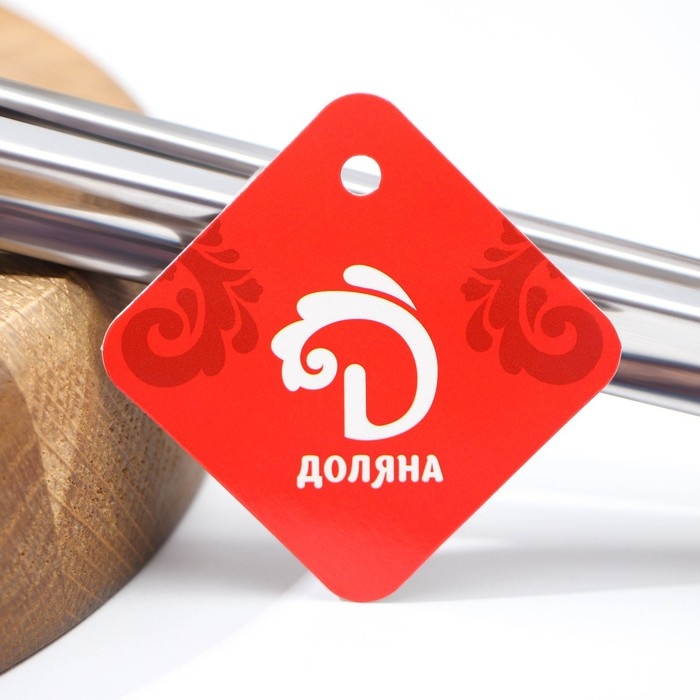 Щипцы кухонные Доляна &laquo;Лист&raquo;, 28,5 см, цвет серебристый