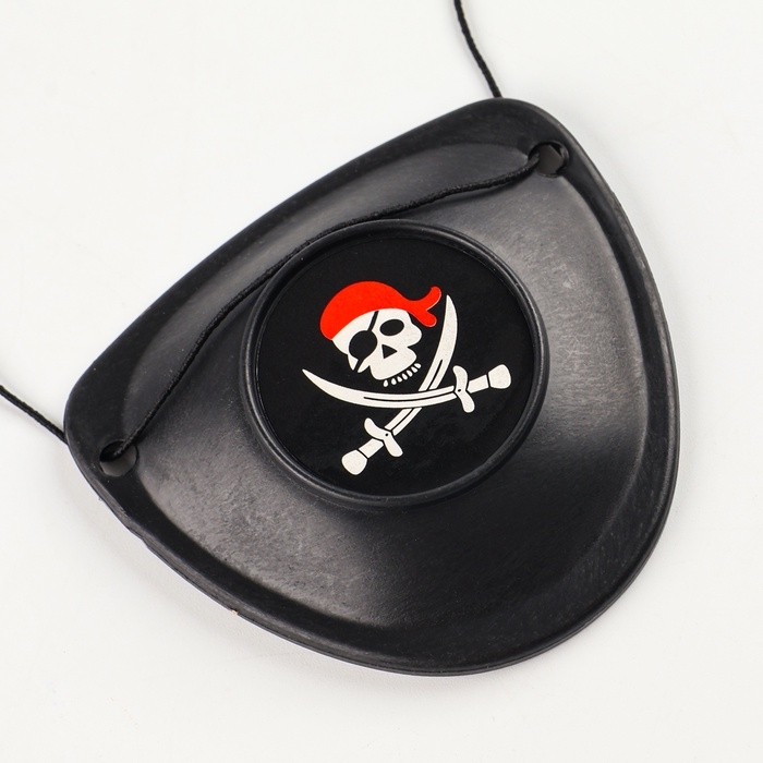 Повязка на глаз пиратская, МИКС Повязка на глаз пиратская, МИКС