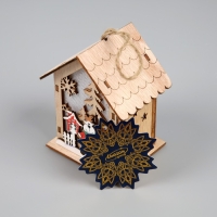 Ёлочная игрушка «Олень», от батареек, свечение тёплое белое Ёлочная игрушка «Олень», от батареек, свечение тёплое белое