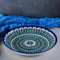 Ляган Риштанская Керамика "Узоры", 25 см, синий Ляган Риштанская Керамика "Узоры", 25 см, синий