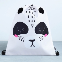 Мешок для обуви &laquo;Красотка панда&raquo;  с дополнительными элементами, 30 х 40 см