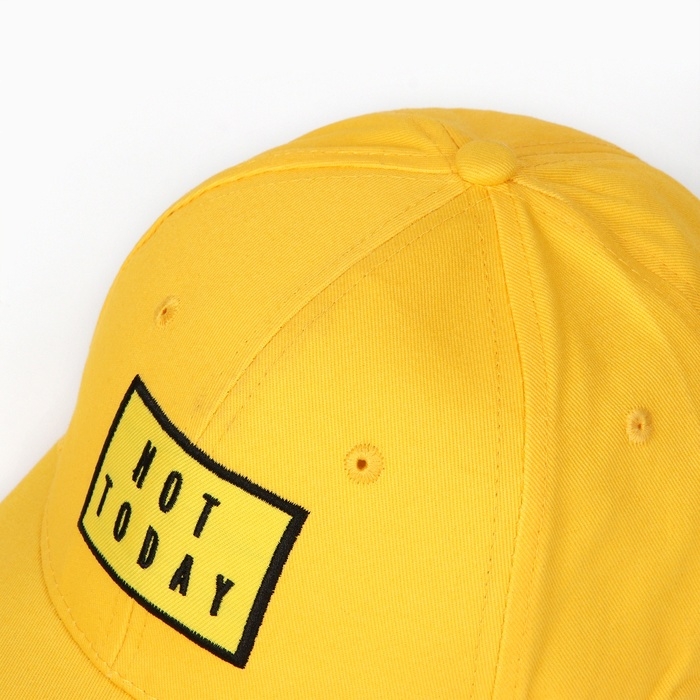 Кепка женская NOT TODAY, цвет жёлтый, р-р 56 Кепка женская NOT TODAY, цвет жёлтый, р-р 56