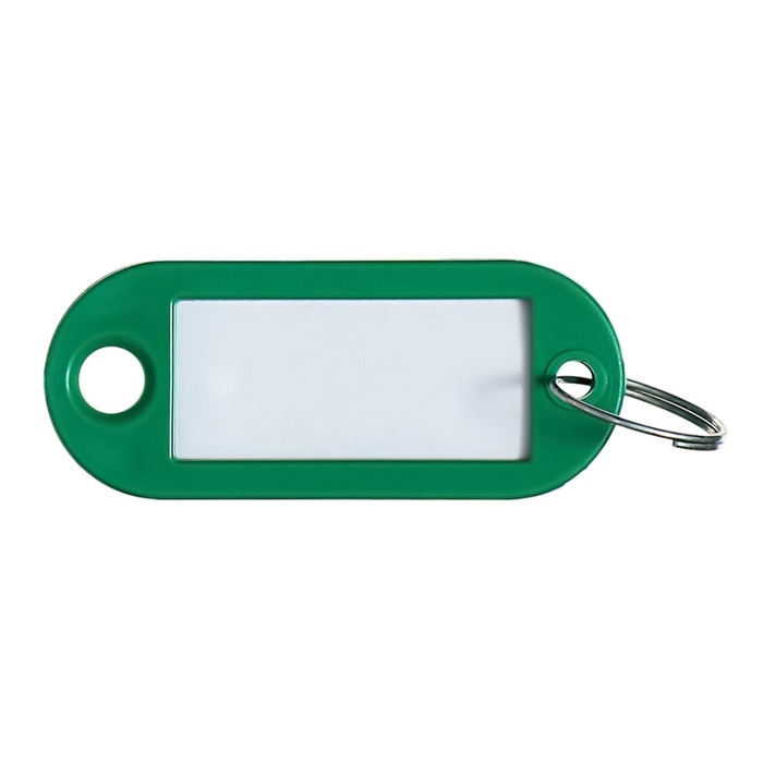 Набор брелоков для ключей, 100 штук, 53 мм, цвет зеленый Набор брелоков для ключей, 100 штук, 53 мм, цвет зеленый