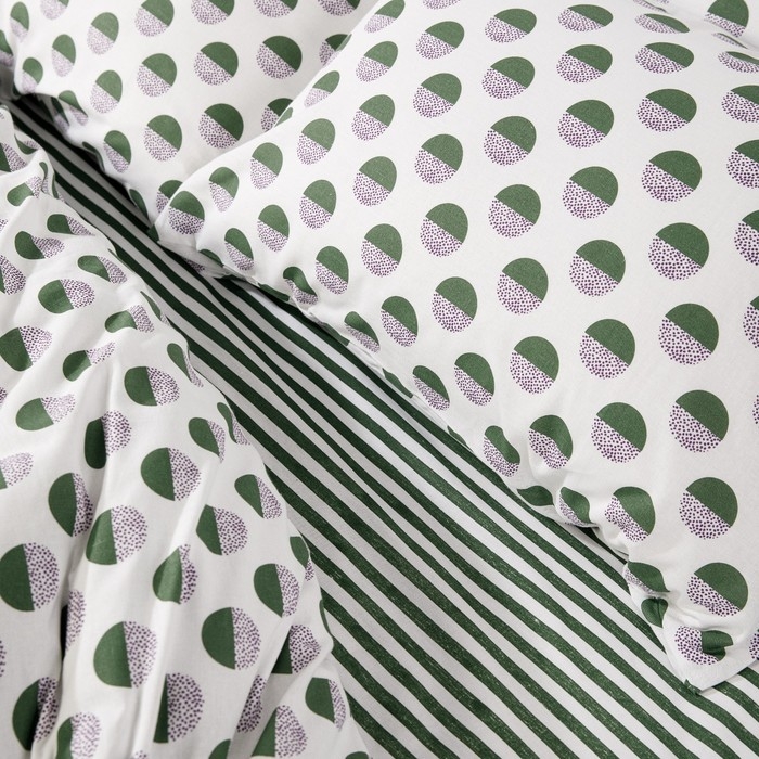 Постельное бельё 1,5сп Ночь Нежна &laquo;Кабо-верде&raquo; 145х215см, 150х220см, 70х70см 2шт