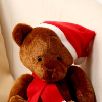 Мягкая игрушка &laquo;Медвежонок&raquo;, в новогоднем колпаке, 20 см, цвет коричневый