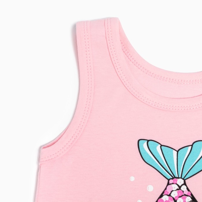 Комплект для девочки (майка, трусы), цвет розовый, рост 110 см Комплект для девочки (майка, трусы), цвет розовый, рост 110 см