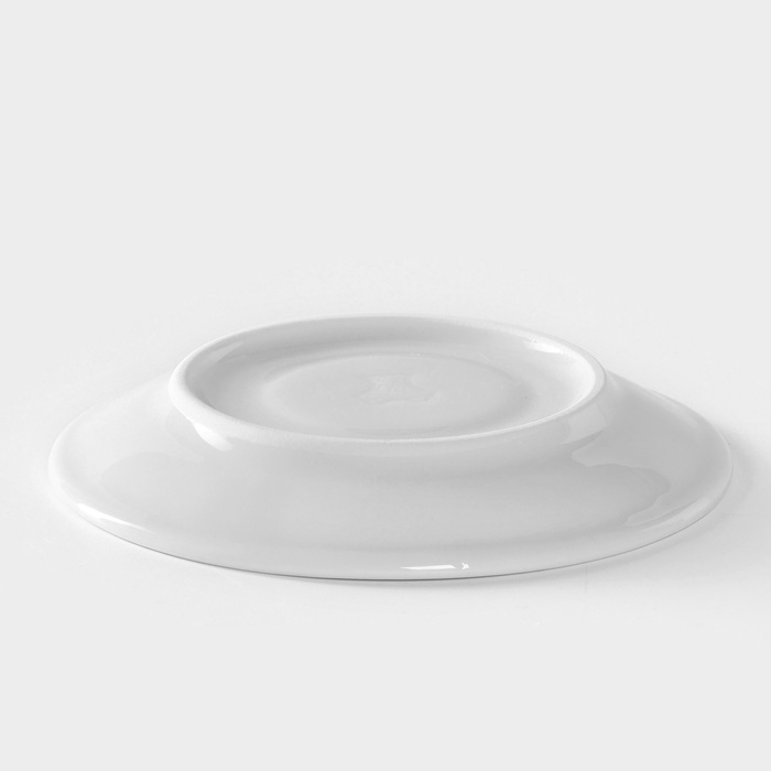 Блюдце фарфоровое «Мокко», d=11,5 см, цвет белый Блюдце фарфоровое «Мокко», d=11,5 см, цвет белый