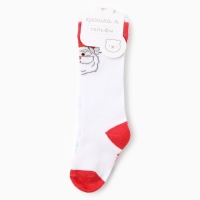 Новый год.Гольфы детские 2 пары Крошка Я, 12-14 см, голубой / красный Новый год.Гольфы детские 2 пары Крошка Я, 12-14 см, голубой / красный