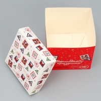 Коробка подарочная новогодняя складная &laquo;Волшебного праздника&raquo;, 15 х 15 х 15 см, Новый год