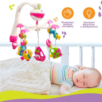 Мобиль музыкальный на кроватку &laquo;Кораблик&raquo;, на батарейках, виды МИКС, Крошка Я