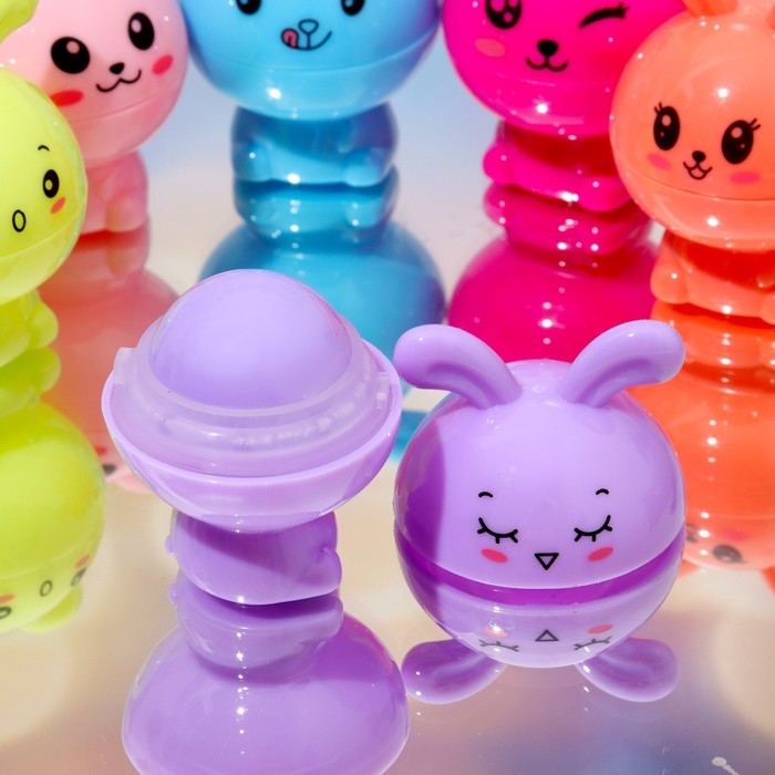 Бальзам для губ «Кролик», микс цветов и ароматов Бальзам для губ «Кролик», микс цветов и ароматов