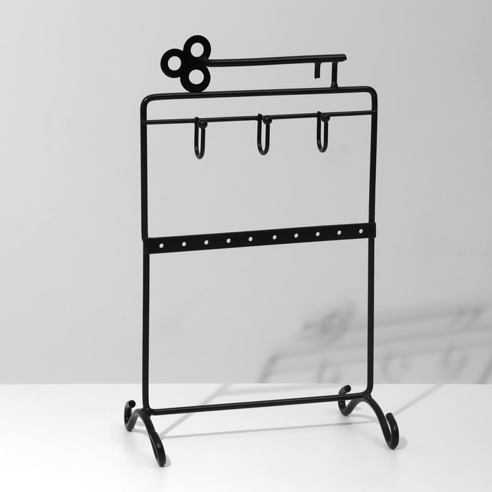 Подставка для украшений &laquo;Ключик&raquo; 20&times;10&times;26, цвет чёрный