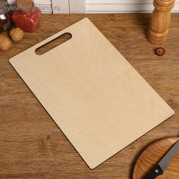 Доска разделочная двухсторонняя, прямоугольная, ручка вырез, 34×23×0.6 см Доска разделочная двухсторонняя, прямоугольная, ручка вырез, 34×23×0.6 см