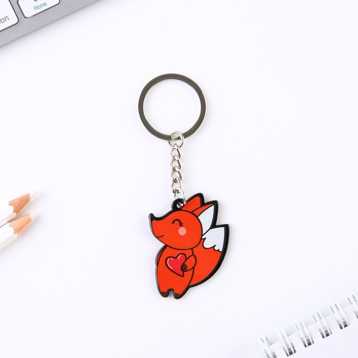 Брелок для ключей акриловый &laquo;Лисичка&raquo;, 7.2 х 14 см