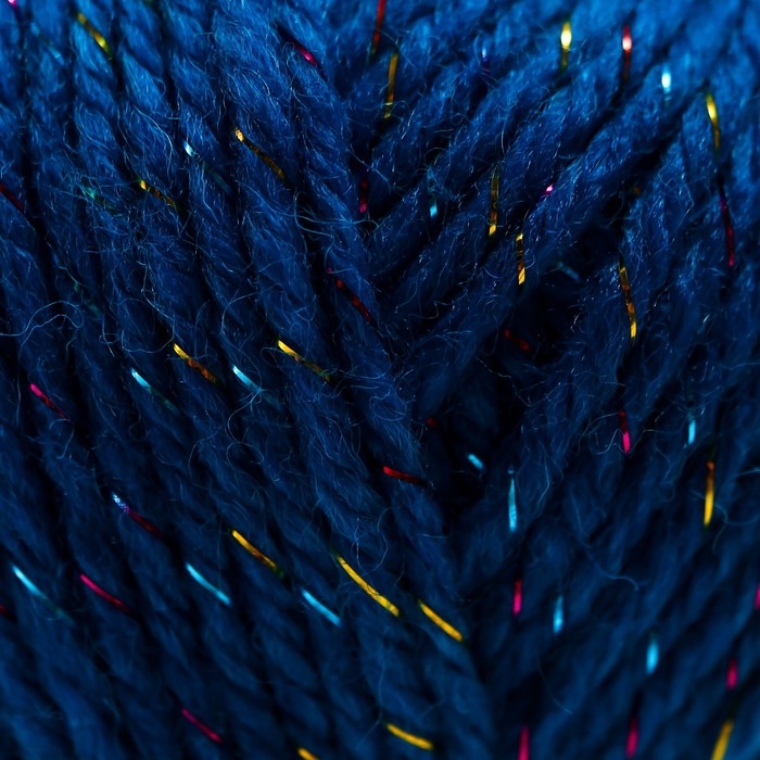 Пряжа 70% акрил, 30% шёлк Пряжа 70% акрил, 30% шёлк "Softy Shine" 50 гр 85 м цвет 34 тёмно-синяя