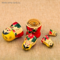 Матрёшка &laquo;Зоя&raquo;, желтый платок, 5 кукольная, 12 см