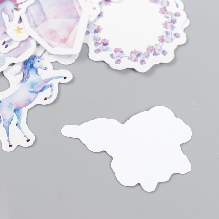 Наклейки для творчества Наклейки для творчества "Радужные единороги" набор 45 шт 4,4х4,4х1,1 см