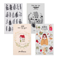 Набор кухонных полотенец Доляна &laquo;Дом там где сердце&raquo; 35х60см-4шт, 100% хлопок