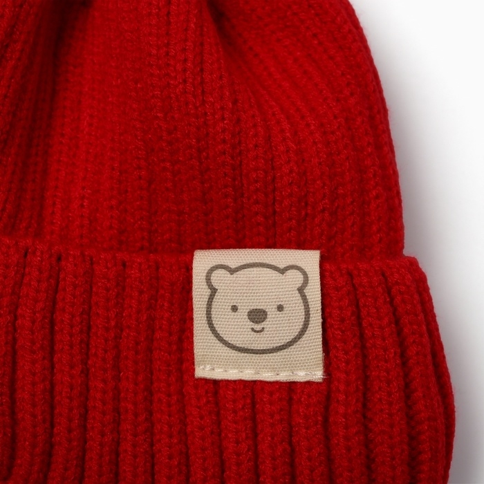 Шапка Крошка Я, р. 46-48см, 1-3 года, красный