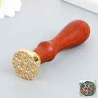 Печать для сургуча с деревянной ручкой "Вишня" 9х2,5х2,5 см Печать для сургуча с деревянной ручкой "Вишня" 9х2,5х2,5 см