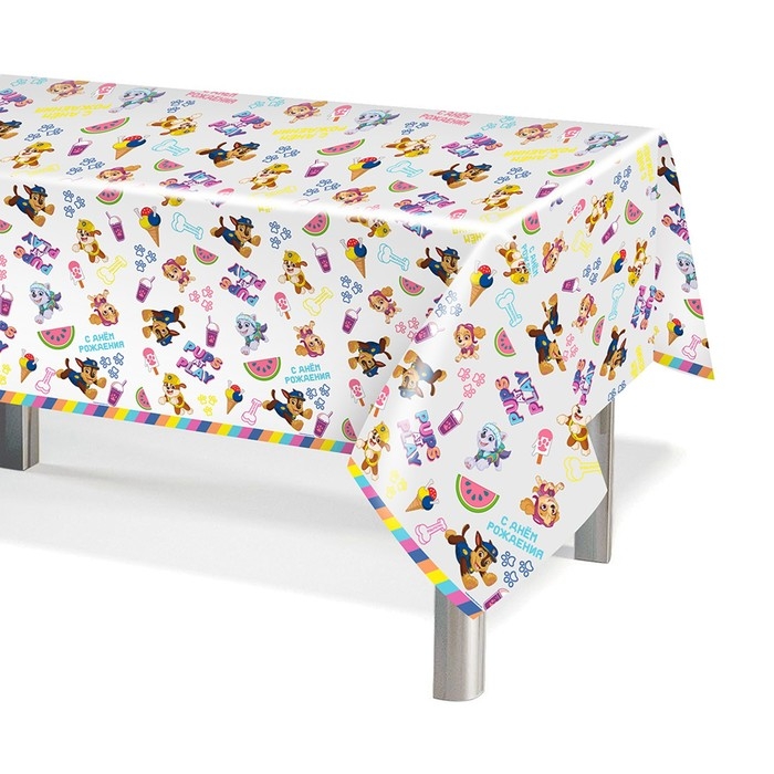 Скатерть одноразовая &laquo;Щенячий патруль&raquo;, 137 &times; 183 см, 1 шт.