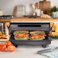 Бутербродница Kitfort КТ-3625, 750 Вт, антипригарное покрытие, чёрно-серебристая Бутербродница Kitfort КТ-3625, 750 Вт, антипригарное покрытие, чёрно-серебристая