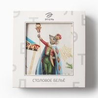 Скатерть Этель &laquo;Щелкунчик&raquo;, d=220 см, 100% хл, саржа 190 г/м2