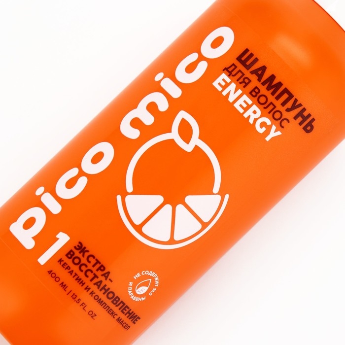 Шампунь с кератином и комплексом масел, экстравосстановление, 400 мл, PICO MICO